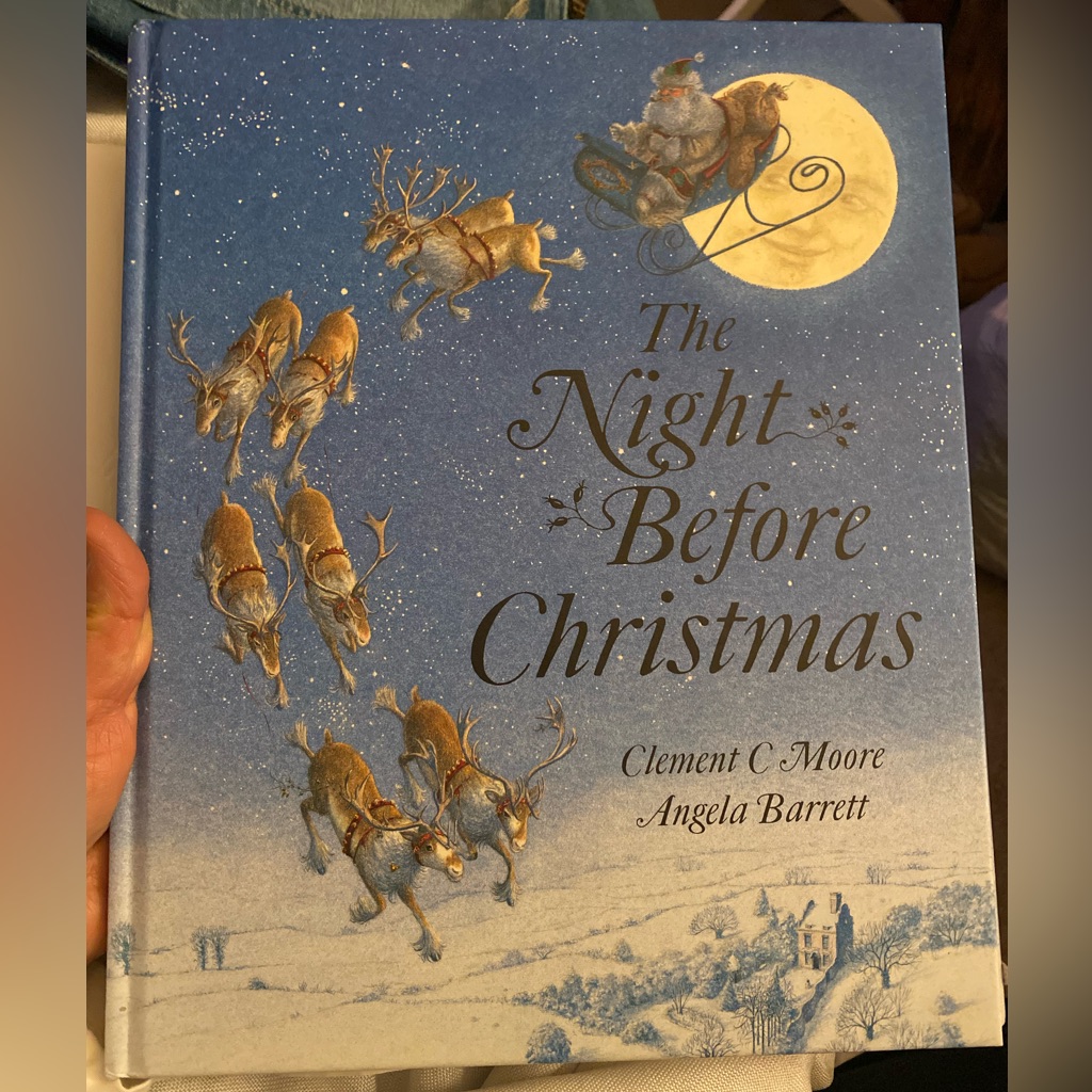 Xmas Children’s Book Classic “The Night Before Christmas” W Beautiful Artwork